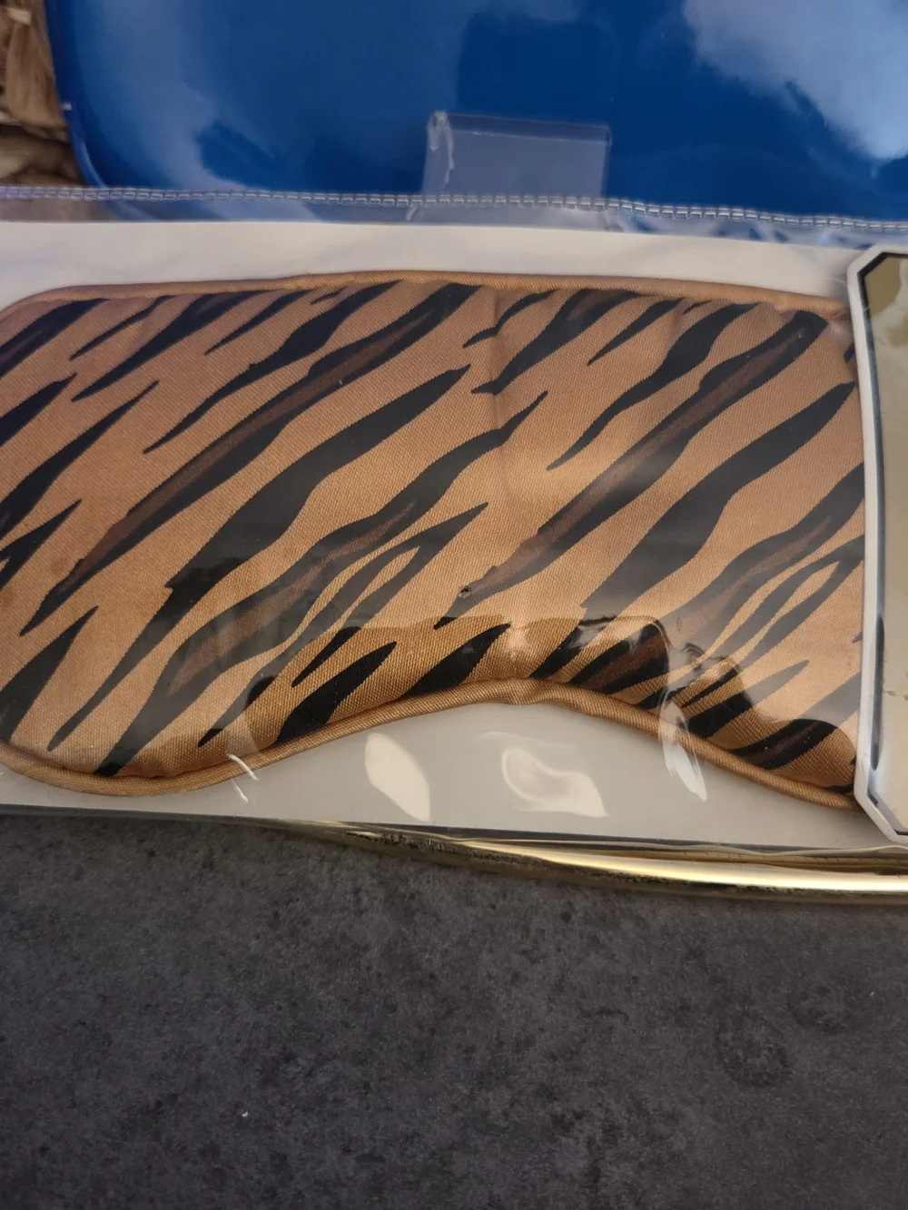 Steve Madden Blue Patent Travel Organizer & NIP Pier 1 Lavender Eye Mask